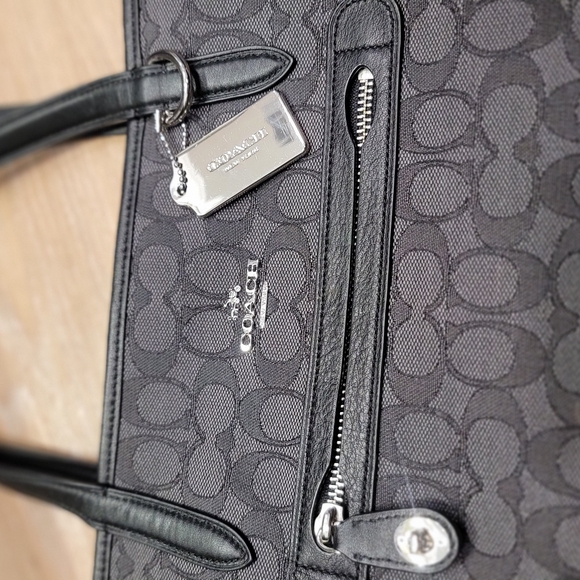 NWOT Coach Black Signature Tote Bag - Picture 6 of 6